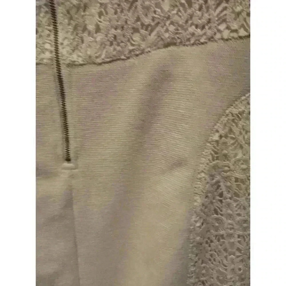 Plenty by Tracy Reese Anthropologie Ivory Lace Knee Length Dress M Coquette NWT - Picture 7 of 11